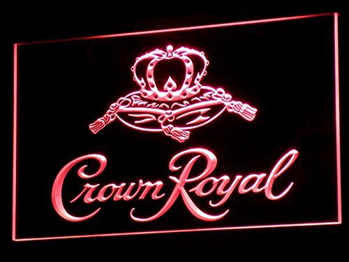 Crown Royal Whiskey beer Bar LED Neon Light Sign Man Cave