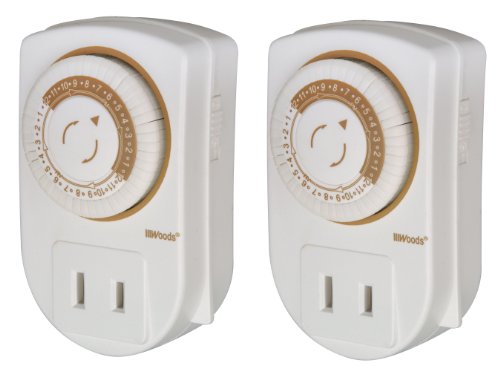 Woods 50006 Indoor 24-Hour Mechanical Outlet Timer, 2-Pack Reviews