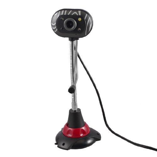PC Laptop USB 4 LED 5000K Pixel Webcam Web Cam Camera with Microphone