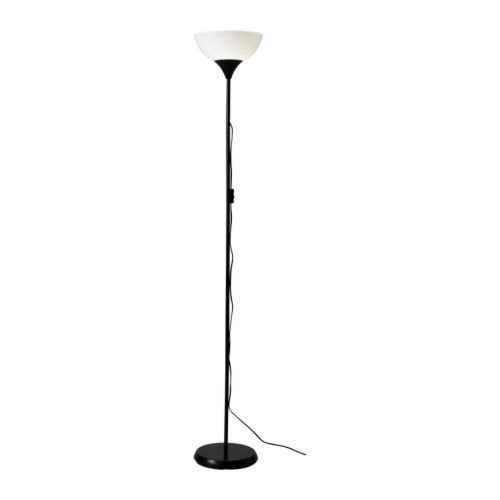 Ikea 101.398.79 Not Floor uplight lamp, Black, White, 69-inch