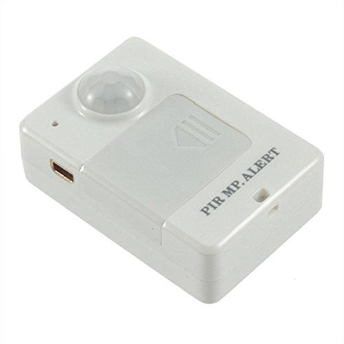 Flesser® A9 Mini Wireless GSM PIR MP. Alert Infrared Sensor Motion Detector Alarm Anti-theft Motion Detection Anti-theft Alarm System Audio Monitoring Positioning(White)