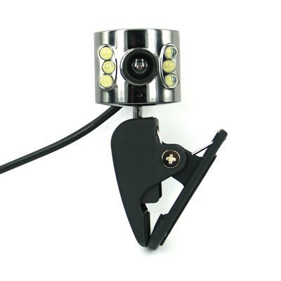 Generic 6 LED USB Digital Web Camera Webcam Plus Microphone for Laptop Notebook PC Live Chat Video (PC359A)