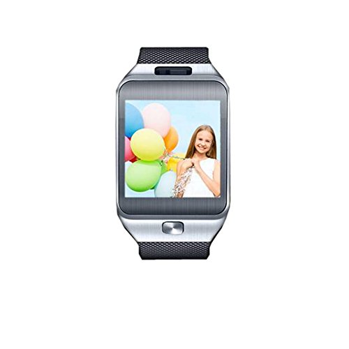 Smart(BT) Watch Bluetooth Smart Watch Android System SmartPhone Touch Screen Camera Smartwatch(Silver)