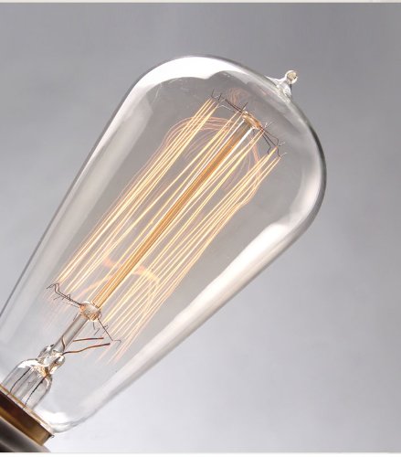 Kiven® 60w Edison Vintage Light Bulb for Pendant Light or Chandelier (Vintage)