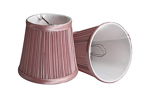 LightingCraft Clip-On Fabric Lamp Shades, Set of 2, 3.35*4.72*4.33 inch