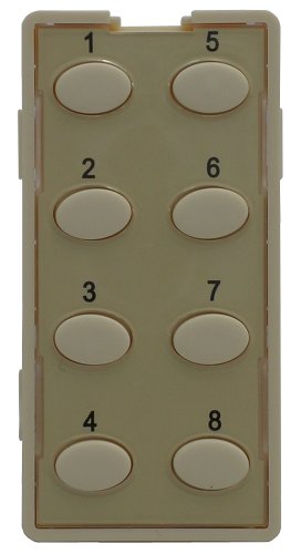 Simply Automated ZS28O-A Custom Series Oval 8-Button Faceplate, Almond
