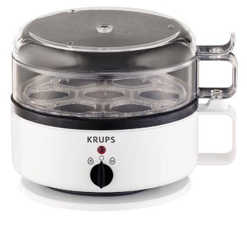 KRUPS F23070 Egg Cooker with water level indicator, White