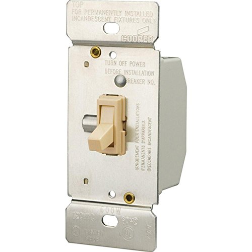 600-Watt 3-Way Incandescent Non-Preset Toggle Dimmer – Ivory Reviews