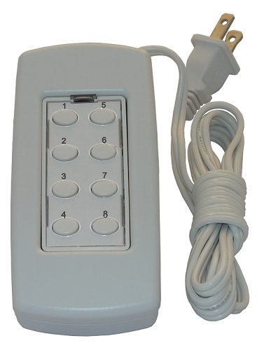 Simply Automated US28OTP-W Custom Series Tabletop Controller with 8-Buttons, White