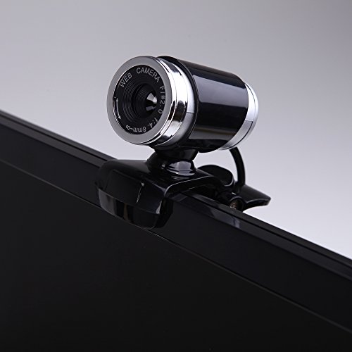 docooler USB 2.0 12 Megapixel HD Camera Web Cam with MIC Clip-on 360 Degree for Desktop Skype Computer PC Laptop Black