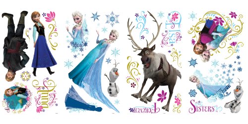 RoomMates RMK2361SCS Frozen Peel and Stick Wall Decals, 36 Count
