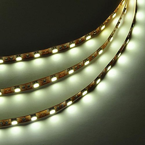 LEDwholesalers 12-Volt Bright LED Flexible Light Strip with 300xSMD5050, Neutral White, 2056NW