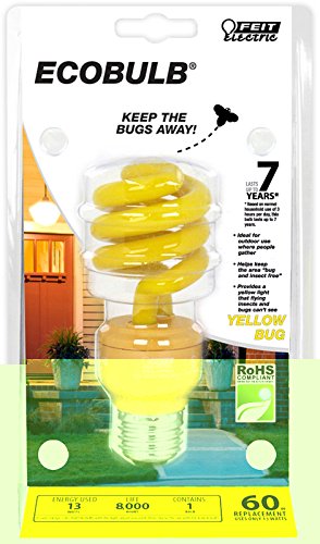Compact Fluorescent Mini Twist Party Bulb Glass Color: Yellow Reviews