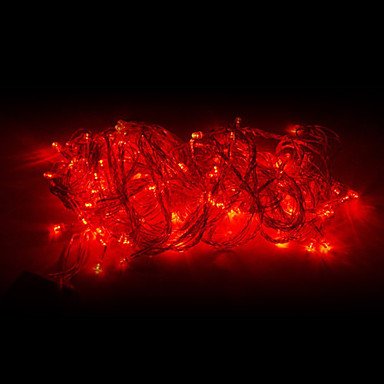 LWW-10M 100-LED Red Light LED Christmas Decoration String Light (220V)