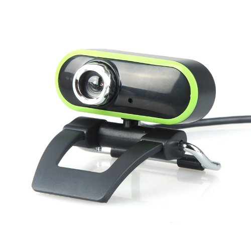 USB 2.0 50.0M Webcam Camera Web Cam HD Built-in microphone for Computer PC Laptop Green and black