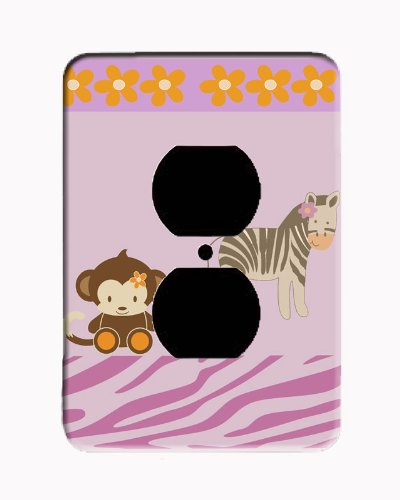 Giraffe Monkey Jungle Electrical Outlet Cover