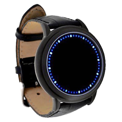 Flylinktech® Blue LED Touch Screen Watch Abyss Hours&Minutes Display Smart Design