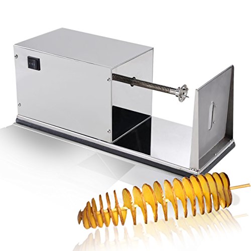 Electric Potato Tornado Slicer Automatic Cutter Machine Twister Spiral French Fry