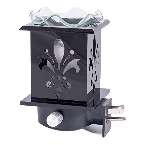Fleur De Lis Wall Plug-in Wax and Oil Warmer with Dimmer