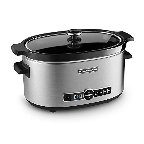 KitchenAid KSC6223SS 6-Qt. Slow Cooker with Standard Lid – Stainless Steel
