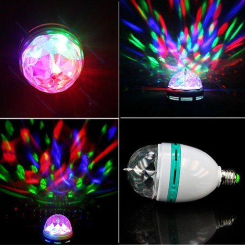 Xl-14s Sound Control RGB Crystal Ball Effect Light E27 LED Rotating Stage Lighting for Disco Dj Party Reviews