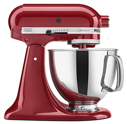 KitchenAid KSM150PSER 5-Qt. Artisan Series with Pouring Shield – Empire Red Reviews