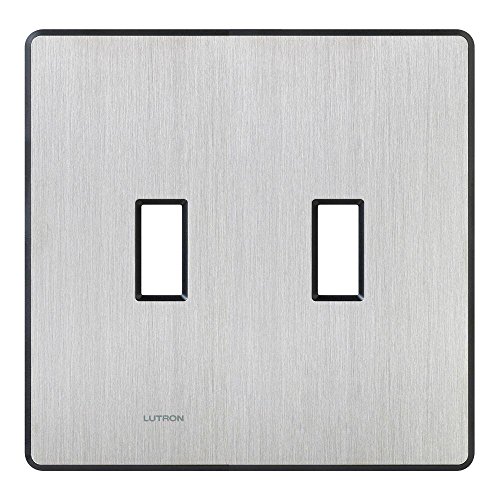 Fassada 2 Gang Toggle Wall Plate – Stainless Steel
