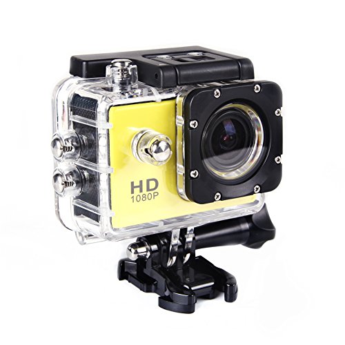 Vktech® HD 1080P Helmet Car Cam Sports DV Action Waterproof Camera SJ5000 (Yellow)