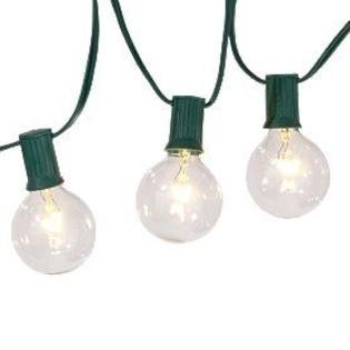 Philips Clear Globe LED String Lights Set of 25 G40 Bulbs Indoor / Outdoor