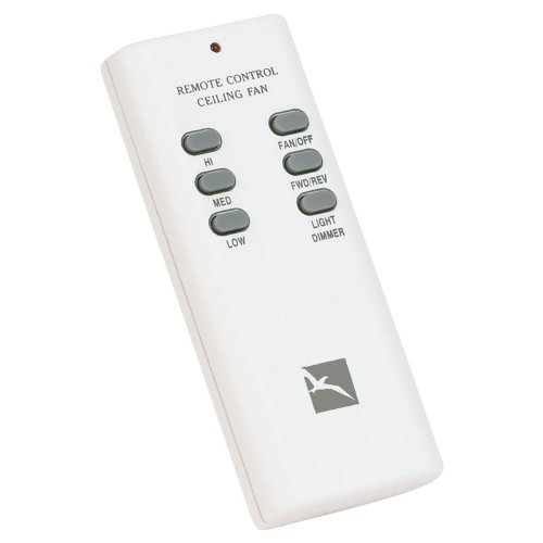 Sea Gull Lighting 1604-15 Remote Control with Reverse and Four Level Dimmer, White Finish