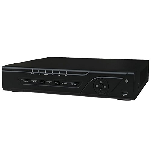 HQ-Cam 4 Channel HD-TVI Hybrid Megapixel Security DVR, 1080p HDMI, Remote View via Web and Smartphone