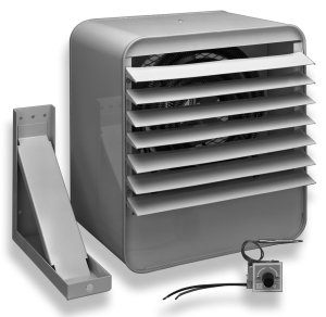 King Electric KB2410-1-T-B2 Space Heater, 208/240V 40A w/Thermostat & Bracket – Gray