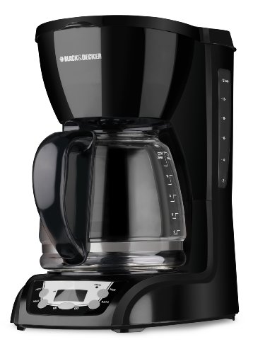 Black & Decker DLX1050B 12-Cup Programmable Coffeemaker with Glass Carafe, Black Reviews