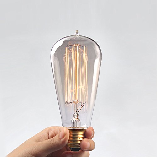 Kiven®1 Pcs 40w E27 Edison Vintage Light Bulb Decoration Antique Incandescent Bulb (Tungsten Lamp)
