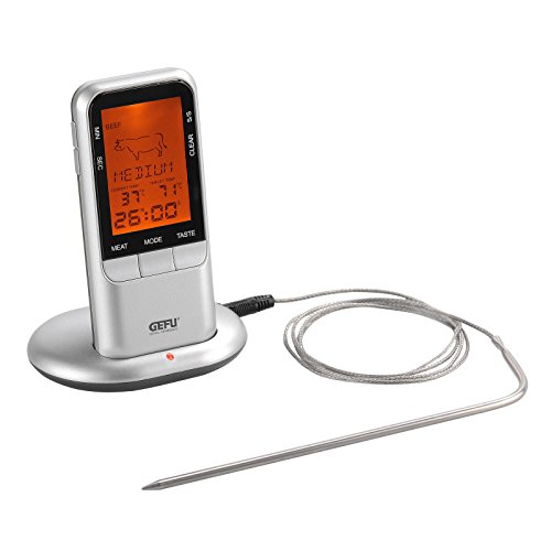 Gefu Handi Digital Radio Roast Thermometer – Portable Meat Thermometer for Oven, Grill or Stove Cooking