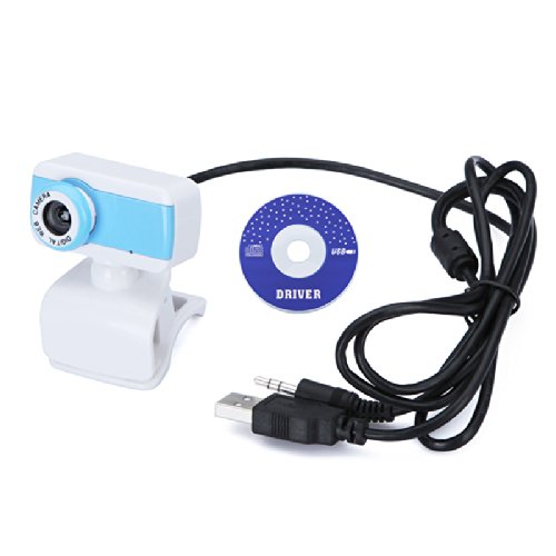 USB 2.0 50.0M HD Webcam Camera Web Cam With MIC For Computer Desktop PC Laptop, Blue