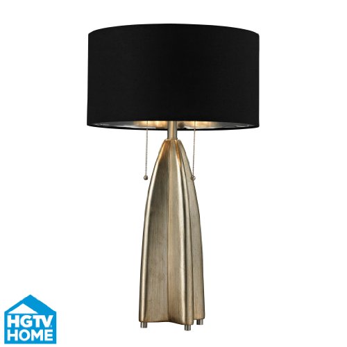 Dimond Lighting HGTV311 1 Light 29″ Height Table Lamp from the HGTV Hot Collecti, Gold Leaf With Antique Reviews