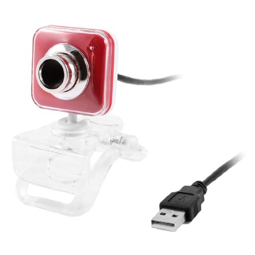 Clear Plastic Clip Red White Head USB Camera Webcam for Laptop Desktop PC Reviews