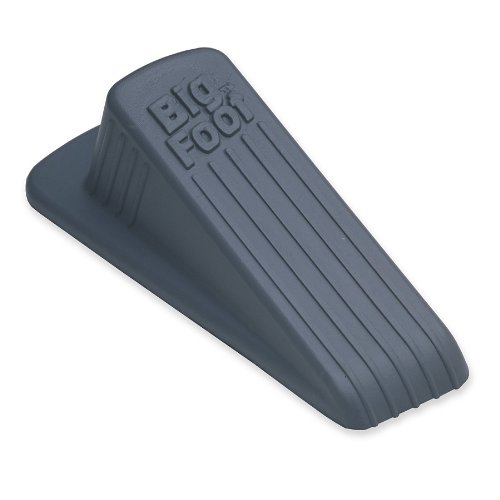 Master Caster Big Foot Office Doorstop, 4.75 x 2.0 x 1.25 Inches, Gray (00941)