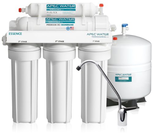 APEC – Top Tier – Built in USA – Ultra Safe, Premium 5-Stage Reverse Osmosis Drinking Water Filter System (ROES-50)