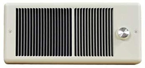 Low Profile 2560 BTU Single Pole Electric Wall Space Heater without Wall Box Finish: White