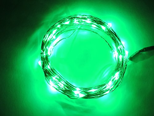 AspenTek 12v 5m 50 Led Copper String Light Operated By 12v Power Supply with on Off Switch for Party Wedding Garden Home Restaurant Shop Bar Office Decoration,green Color Reviews