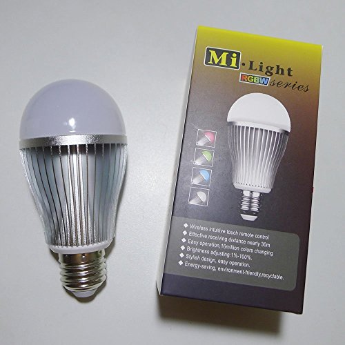 LEDENET E27 AC86-265V 9W RGBW LED Light Bulb Dimmable Lamp E27 Color Change Mi Light Series RGB + Warm White (Wifi Compatible) Reviews