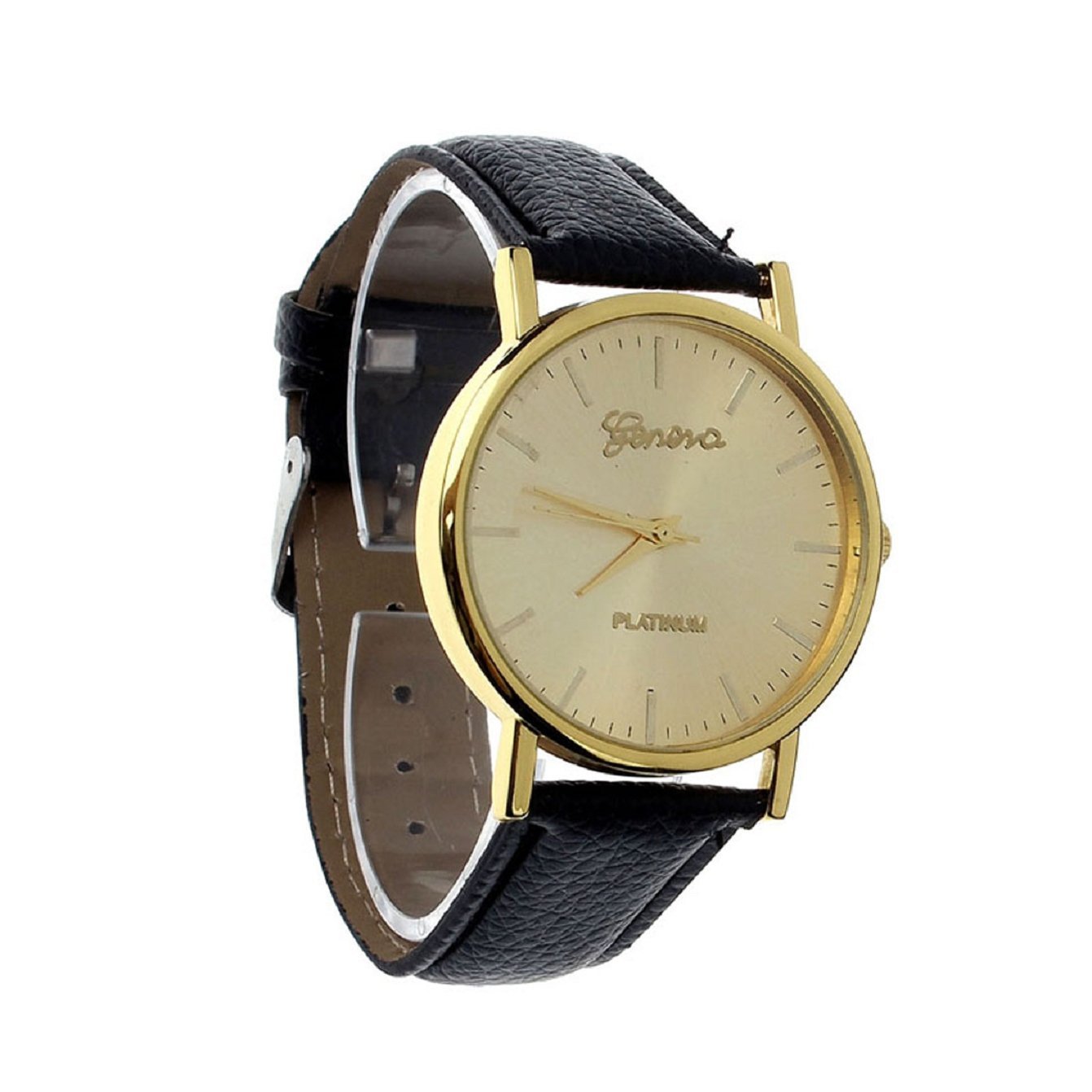 Sannysis Fashion Leather Band Analog Quartz WristWatch Watches
