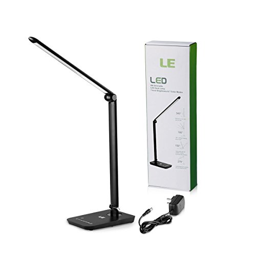 LE® 8W Dimmable LED Desk Lamp, 7Level Brightness, Touch Sensitive Control, Daylight White