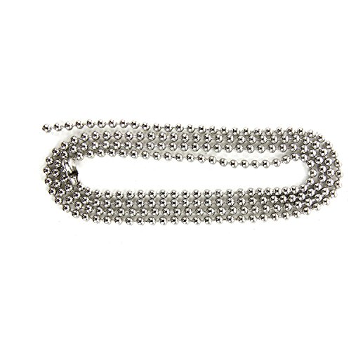 Brushed Nickel 3-Feet Beaded Chain With Connector 36 Inch Pack Of 2 Pull Chain Extension