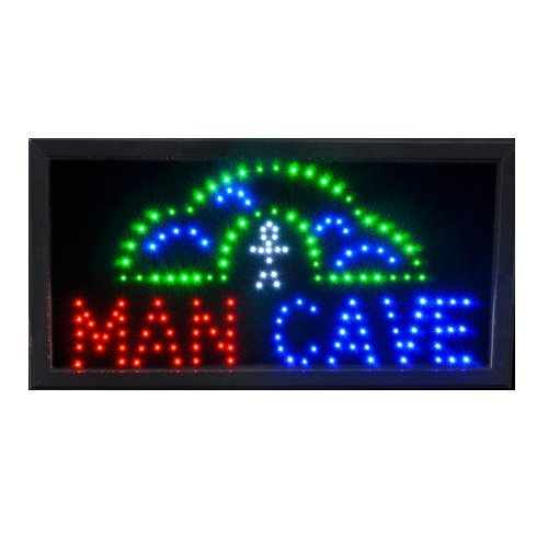 neon cave man sign island rhode novelty light amazon led signs under gift d2d am rated somewhere wi motion lite