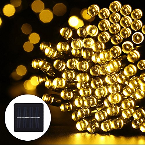 Solar String LightsGDEALER 72ft 200 LED 8 Modes Warm White Solar Powered Waterproof Starry Fairy Outdoor String Lights Christmas Decoration Lights for Garden Path Party Bedroom Decoration 0